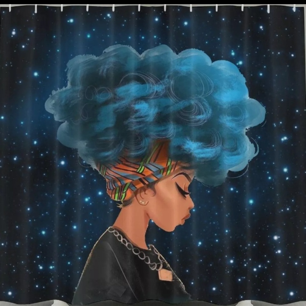 Shower Curtain and hooks